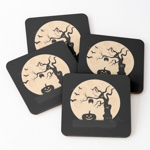 Item preview, Spooky Halloween pumpkins and moon designed and sold by Strale25kv.