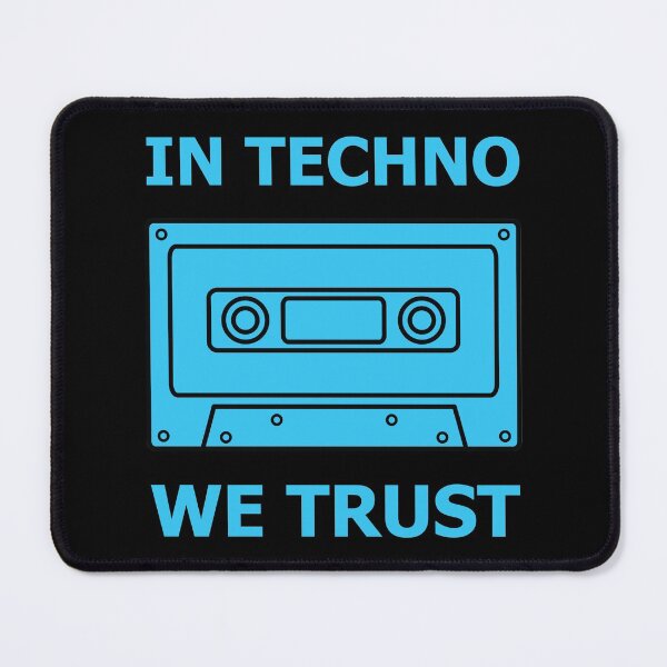 Item preview, In Techno We Trust Blue Cassette designed and sold by hockeng.