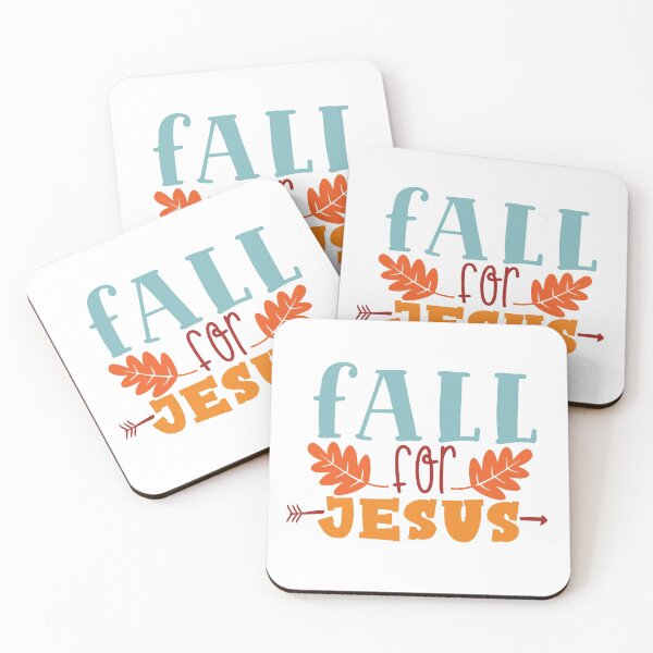 Item preview, Fall for Jesus, he never leaves  designed and sold by Mylittleprints.