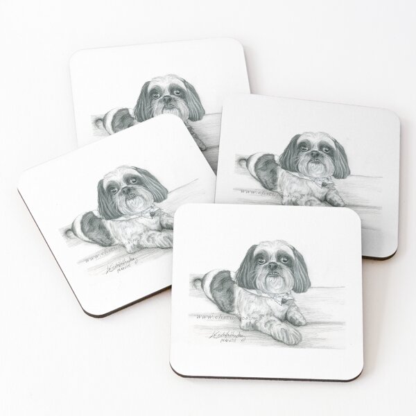 Item preview, Shih tzu commission drawing designed and sold by chstudios.