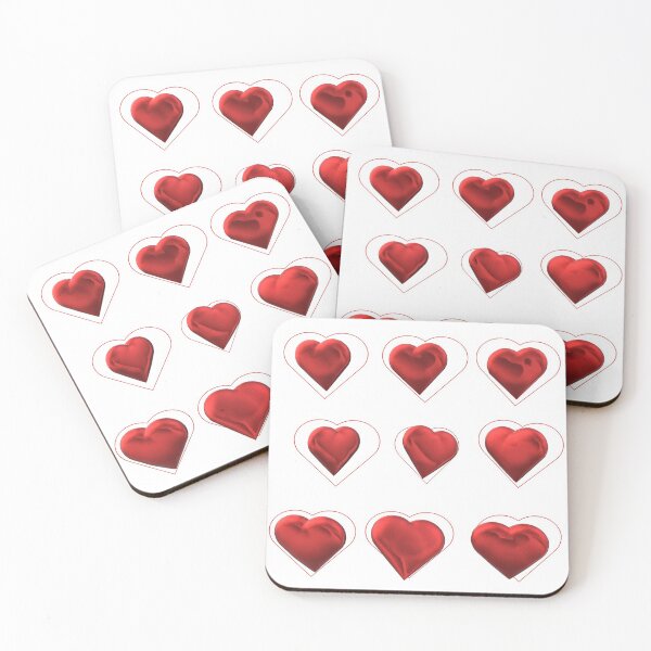Item preview, hearts red designed and sold by miaterinka.