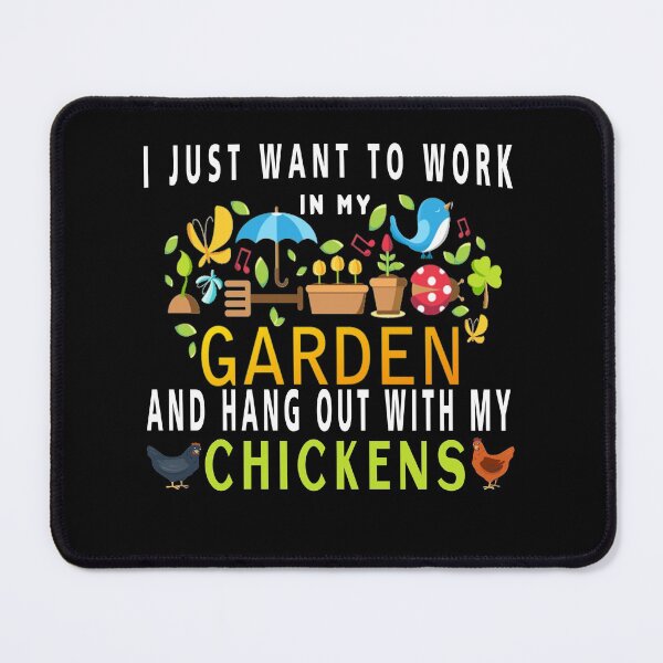 Item preview, I Just Want To Work In My Garden And Hang Out With My Chickens T-Shirt designed and sold by bestdesigns2020.