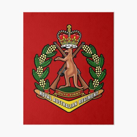 "ROYAL AUSTRALIAN REGIMENT" Art Board Print For Sale By WOOFANG | Redbubble