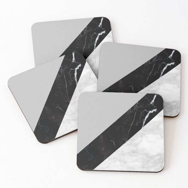 Item preview, Stylish white and black marble gray designed and sold by Seatzy.
