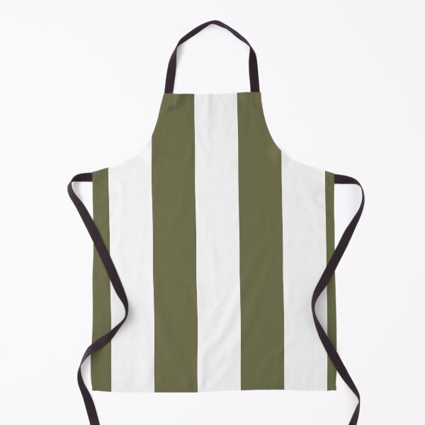 Item preview, Dark Green and White Vertical Stripe Pattern Pairs 2022 Trending Color - Hue - Shade Pantone Olive Branch 18-0527 designed and sold by ColorOfTheYears.