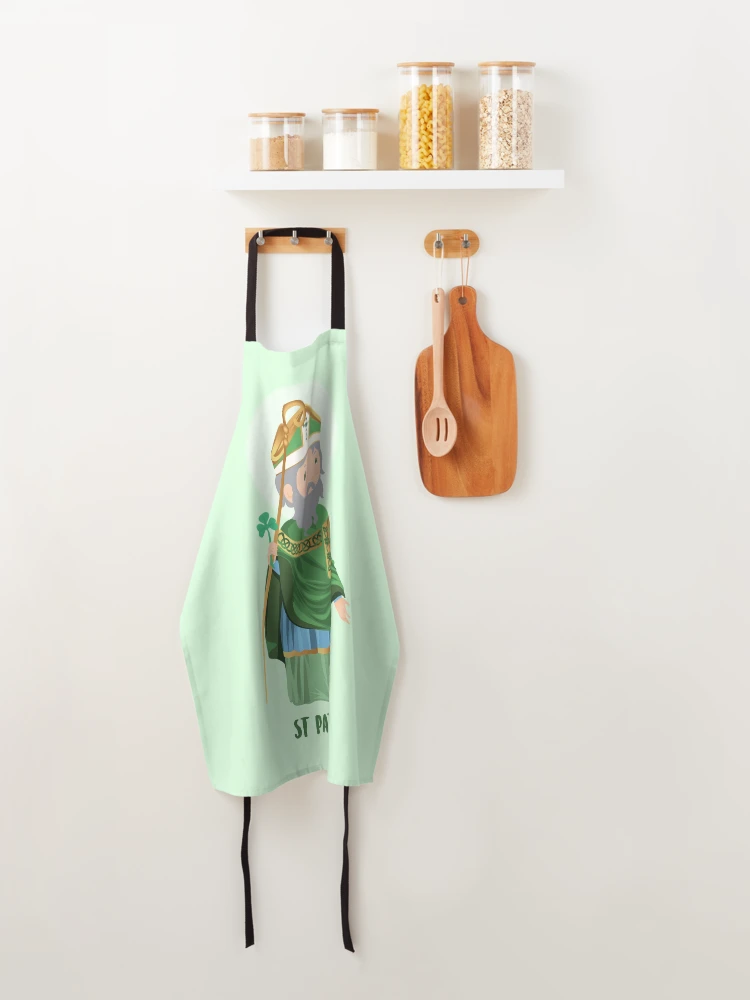 Thumbnail 4 of 6, Apron, Saint Patrick designed and sold by AlMAO2O.