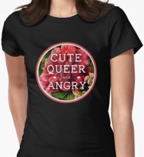 Cute, Queer and Angry Women's Fitted T-Shirt
