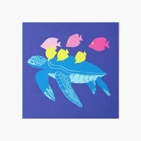 Item preview, Hawaiian Sea Turtle & Fish v2 designed and sold by Adrielle-art.