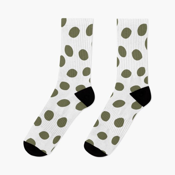 Item preview, Dark Green and White Shape Ornamental Pattern Pairs 2022 Trending Color - Hue - Shade Pantone Olive Branch 18-0527 designed and sold by ColorOfTheYears.