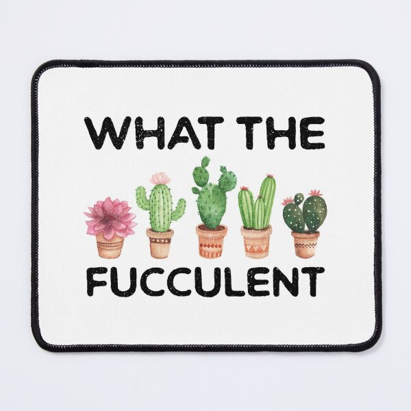 Item preview, What the Fucculent Cactus Succulents Plants Gardening Gift Vintage Retro designed and sold by ambaart.