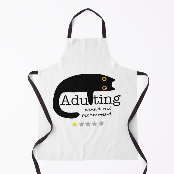Item preview, Adulting Would Not Recommend - Black Cat designed and sold by RosalieReeves.