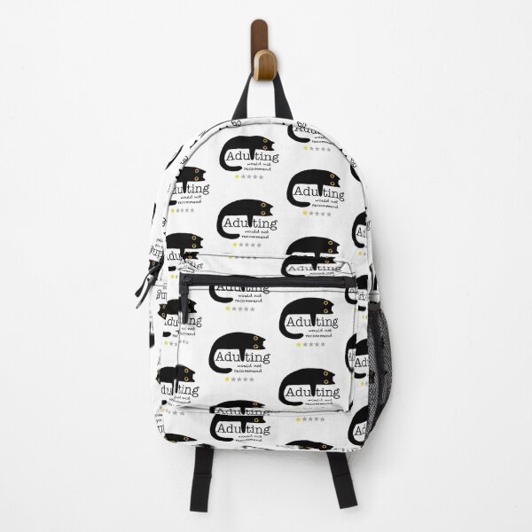 Item preview, Adulting Would Not Recommend - Black Cat designed and sold by RosalieReeves.