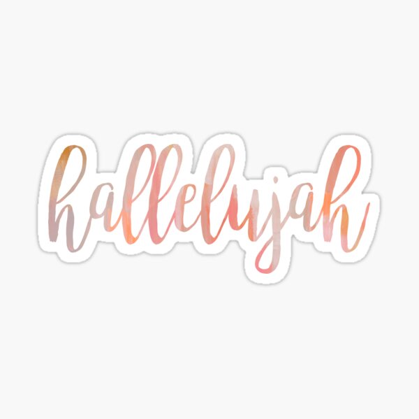 Hallelujah Sticker