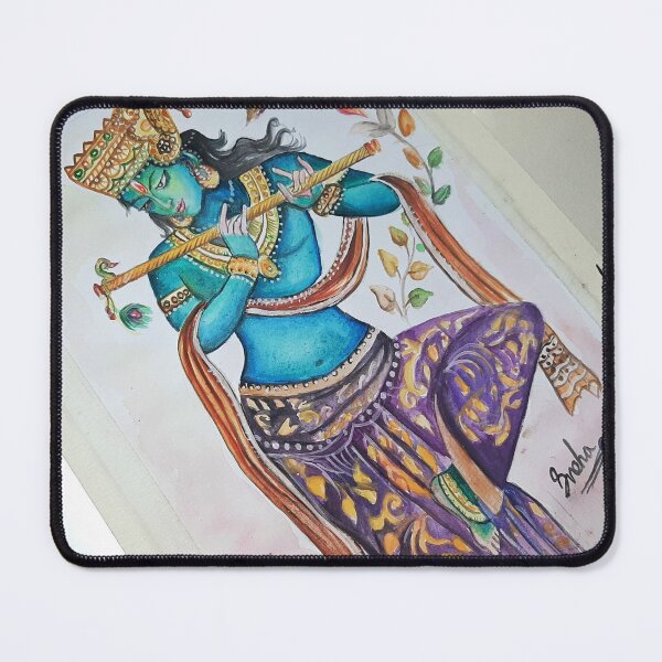 Item preview, Krishna Painting Indian god Art work designed and sold by SnehaCreation.