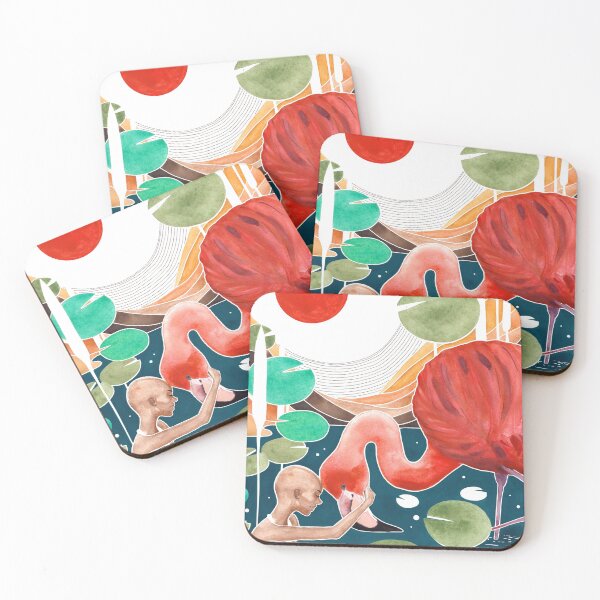 Item preview, woods & flamingo designed and sold by fathimashukkoor.