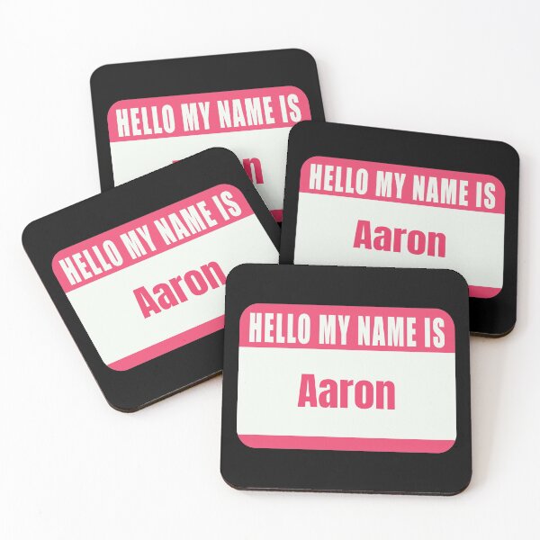 Item preview, Hello My Name Is Aaron Name Tag  designed and sold by Cafecreative.