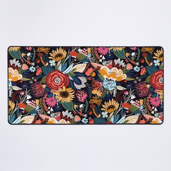 Popping Moody Floral Desk Mat