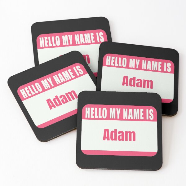 Item preview, Hello My Name Is Adam Name Tag  designed and sold by Cafecreative.