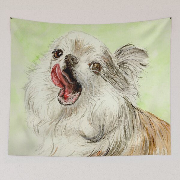 Item preview, Long Haired Chihuahua designed and sold by PaintedbyCarol.