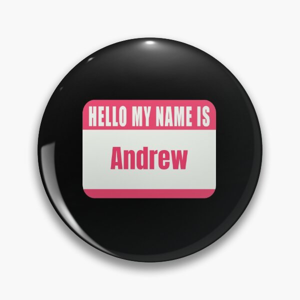 Item preview,  Hello My Name Is Andrew Name Tag  designed and sold by Cafecreative.