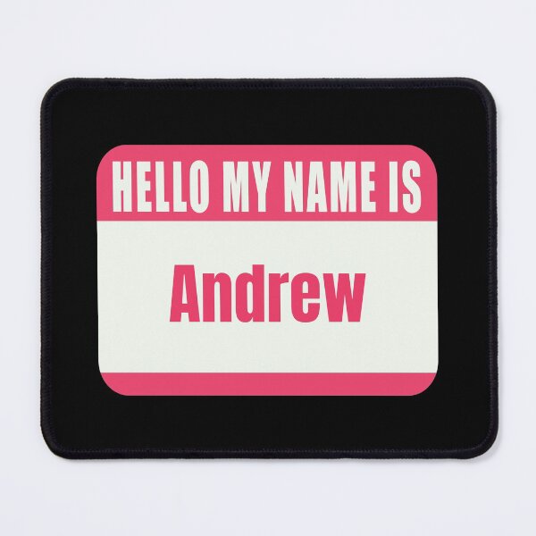 Item preview,  Hello My Name Is Andrew Name Tag  designed and sold by Cafecreative.