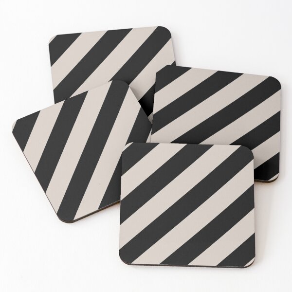 Item preview, Pale Pastel Pink and Black Diagonal Stripe Pattern Pairs 2022 Trending Color - Hue - Shade Pantone Perfectly Pale 13-0003 designed and sold by ColorOfTheYears.