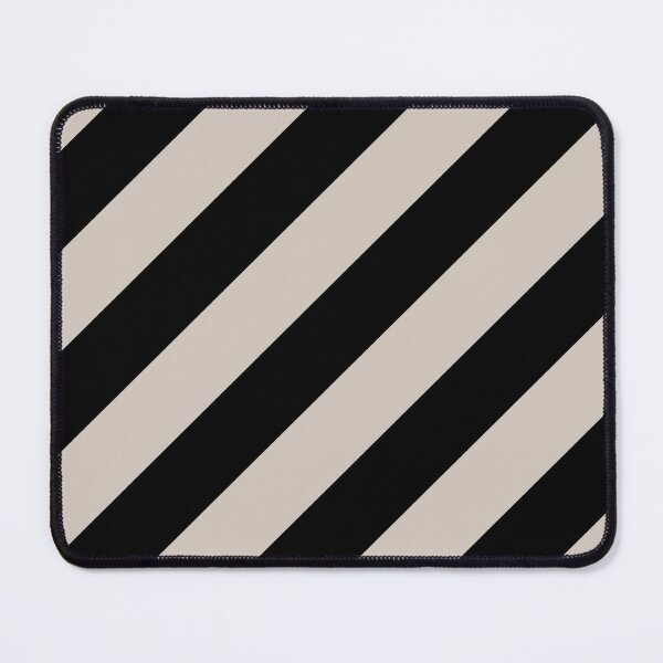 Item preview, Pale Pastel Pink and Black Diagonal Stripe Pattern Pairs 2022 Trending Color - Hue - Shade Pantone Perfectly Pale 13-0003 designed and sold by ColorOfTheYears.