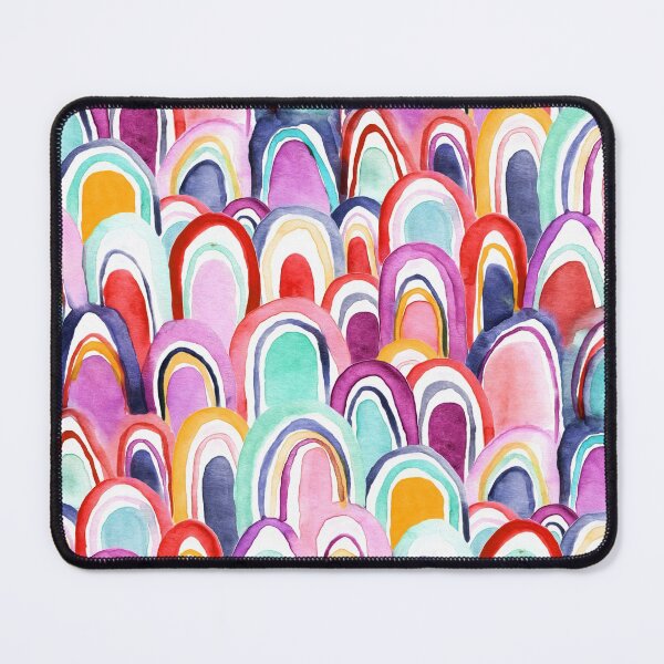 Item preview, Colorful Watercolor Mermaid Scales  designed and sold by TigaTiga.