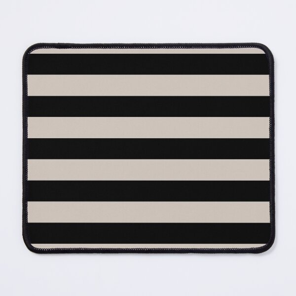 Item preview, Pastel Pink and Black Horizontal Stripe Pattern Pairs 2022 Trending Color - Hue - Shade Pantone Perfectly Pale 13-0003 designed and sold by ColorOfTheYears.