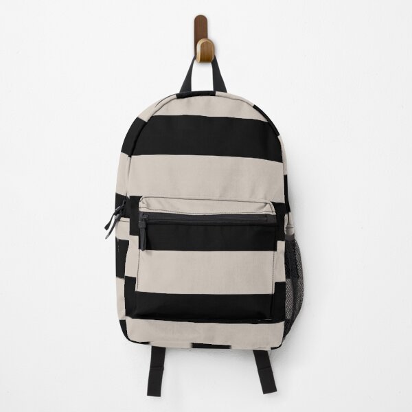 Item preview, Pastel Pink and Black Horizontal Stripe Pattern Pairs 2022 Trending Color - Hue - Shade Pantone Perfectly Pale 13-0003 designed and sold by ColorOfTheYears.