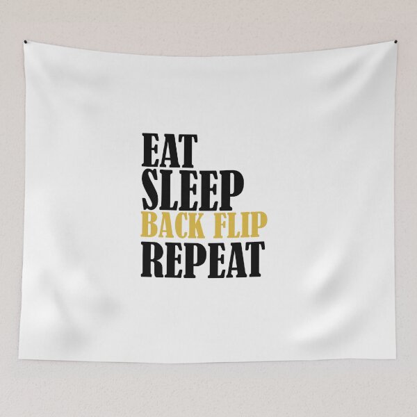 Item preview, Funny Acrobat Eat Sleep Back Repeat, sport, gym acrobat designed and sold by adjamine.