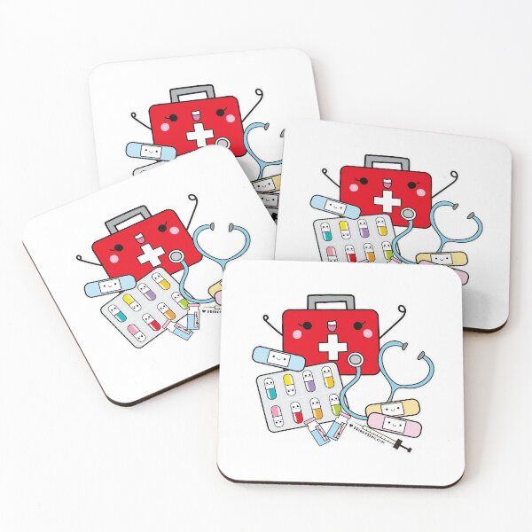 Item preview, First Aid cute pills cartoon designed and sold by princessmi-com.