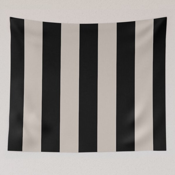 Item preview, Pastel Pink and Black Vertical Stripe Pattern Pairs 2022 Trending Color - Hue - Shade Pantone Perfectly Pale 13-0003 designed and sold by ColorOfTheYears.