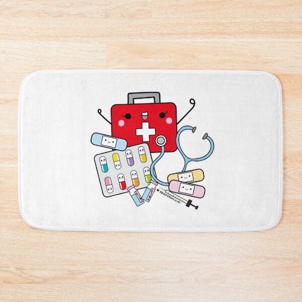 Item preview, First Aid cute pills cartoon designed and sold by princessmi-com.