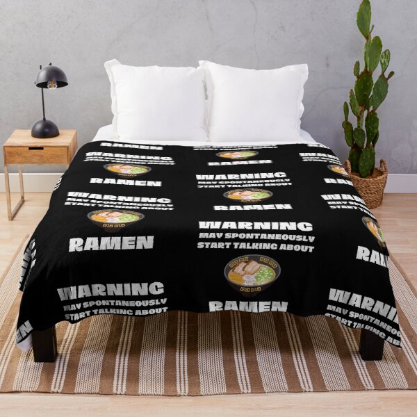 Item preview, Warning May Spontaneously Start Talking About Ramen In Black designed and sold by LuckyKermit.