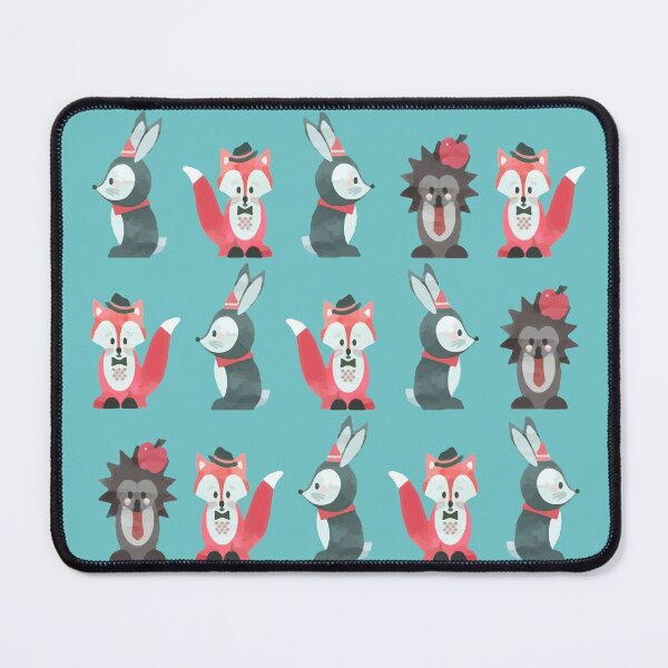 Item preview, DARK BUNKER WALLPAPER - Fox Rabbit Hedgehog designed and sold by MarcoPolok.