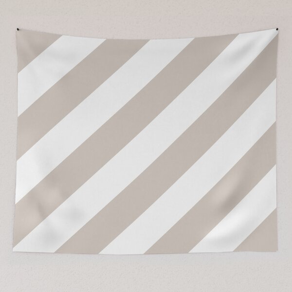 Item preview, Pale Pastel Pink and White Diagonal Stripe Pattern Pairs 2022 Trending Color - Hue - Shade Pantone Perfectly Pale 13-0003 designed and sold by ColorOfTheYears.