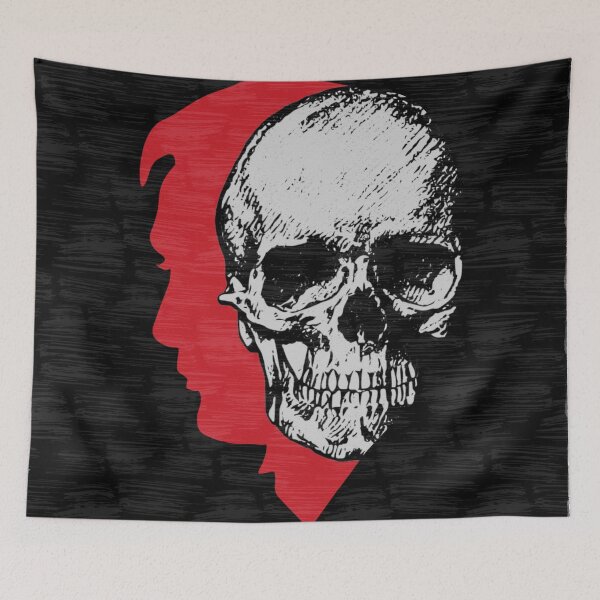 Item preview, Hannibal Blood Red Profile with Gray Skull designed and sold by orionlodubyal.