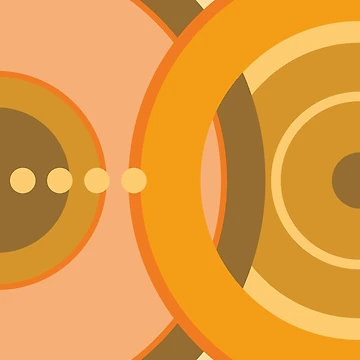 Artwork thumbnail, Mod Rings - orange by JRP Design