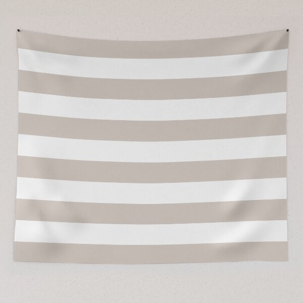 Item preview, Pastel Pink and White Horizontal Stripe Pattern Pairs 2022 Trending Color - Hue - Shade Pantone Perfectly Pale 13-0003 designed and sold by ColorOfTheYears.