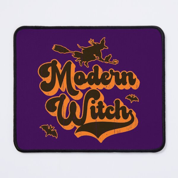 Item preview, Modern Witch: Flying on Broom with GPS designed and sold by Happy Puppy Print On Demand.