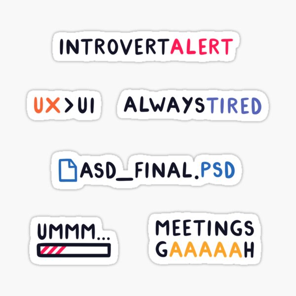 Software developer work from home Sticker