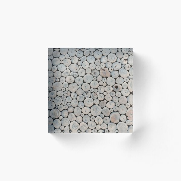    Art Land, Pebbles, Round Pieces, Mosaic Acrylic Block