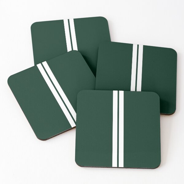 Item preview, Green basic white striped design designed and sold by BLMcreations.