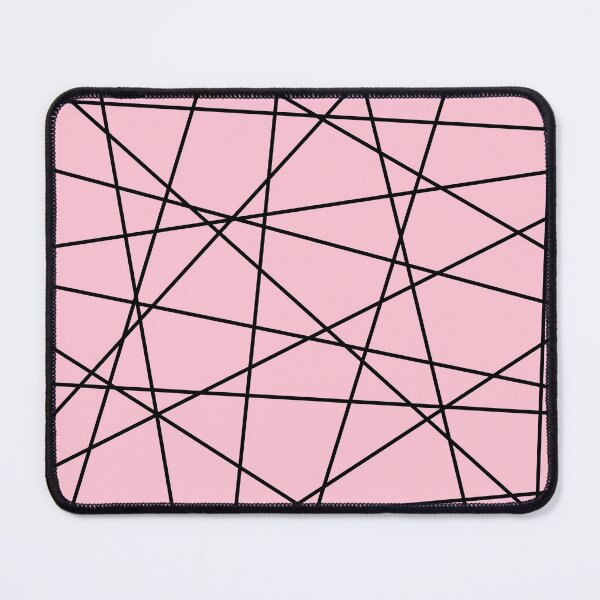 Item preview, Geometric Lines (black/blush pink) designed and sold by Design Minds Boutique.