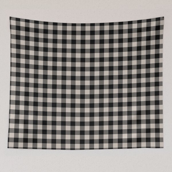 Item preview, Pale Pastel Pink and Black Buffalo Plaid Pattern Pairs 2022 Trending Color - Hue - Shade Pantone Perfectly Pale 13-0003 designed and sold by ColorOfTheYears.