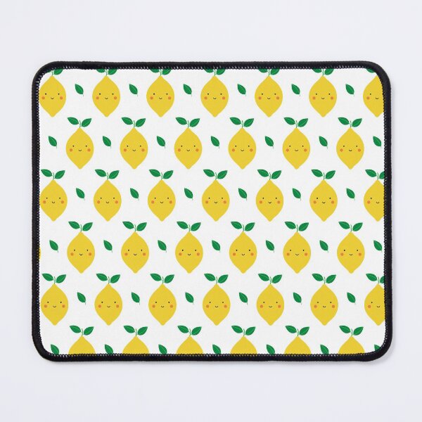 Item preview, Cute Kawaii Lemon Pattern (white) designed and sold by Design Minds Boutique.