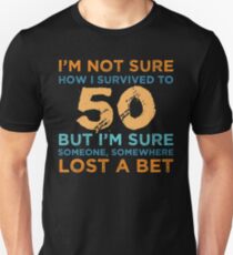 50th Birthday Survival Unisex T-Shirt