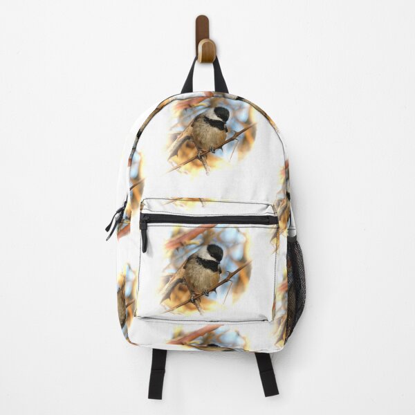 Item preview, A Curious Black-Capped Chickadee in the Forest designed and sold by walkswithnature.