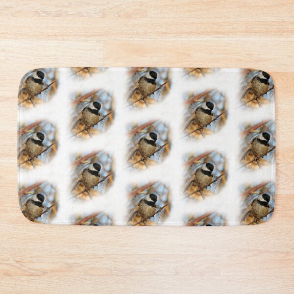 Item preview, A Curious Black-Capped Chickadee in the Forest designed and sold by walkswithnature.